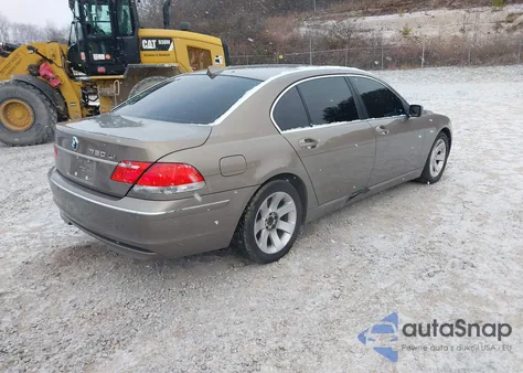 2007 BMW 750Li z USA, uszkodzony, nr VIN WBAHN83597DT65285